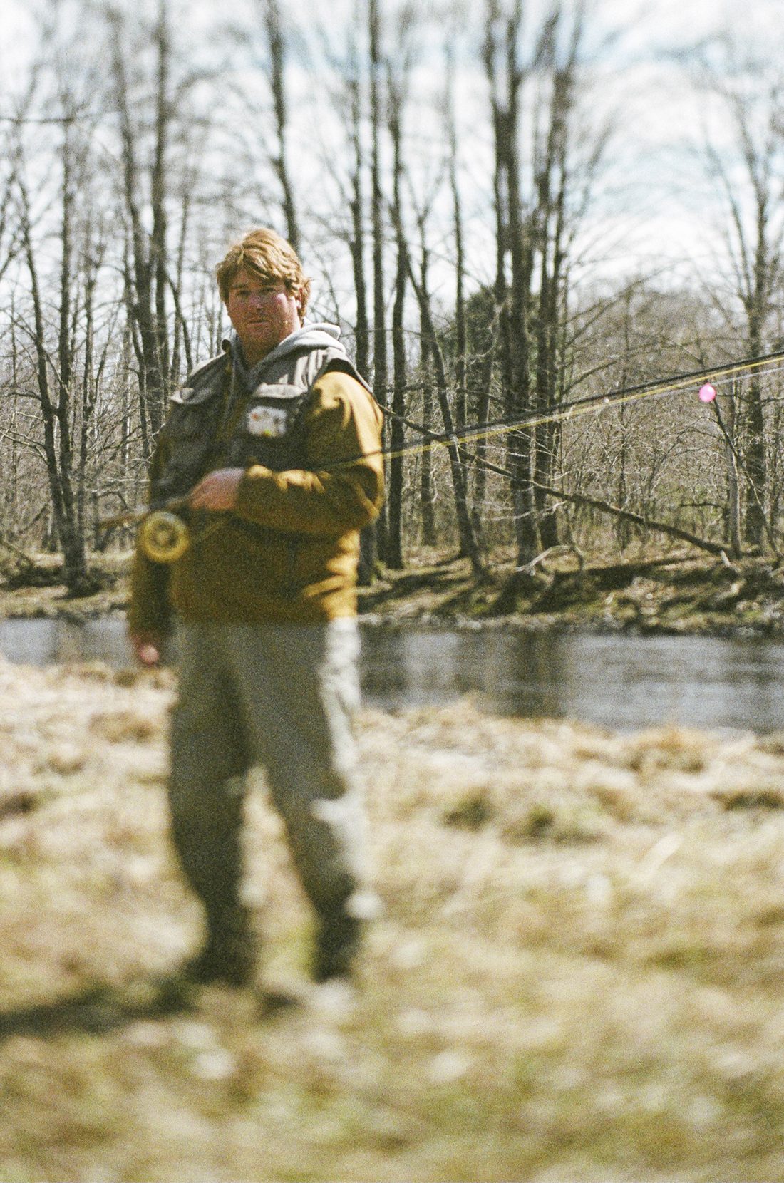 Chandler Burgess, streamside