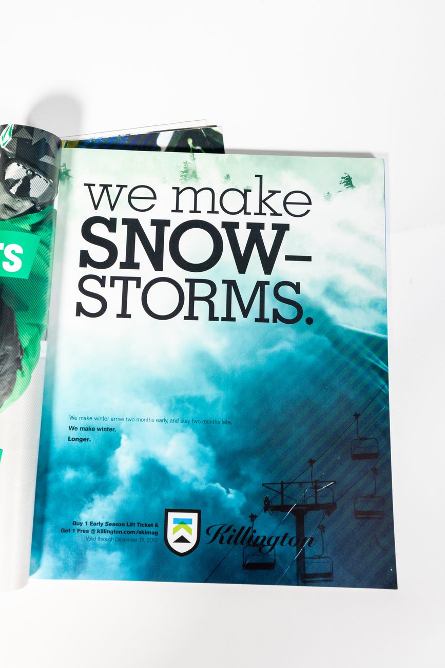 'We make snow-storms.' — The Nature of the Beast early-season ad