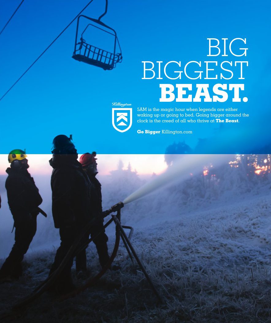 'Big. Biggest. Beast. — Go Bigger.' — The Beast is Bigger campaign
