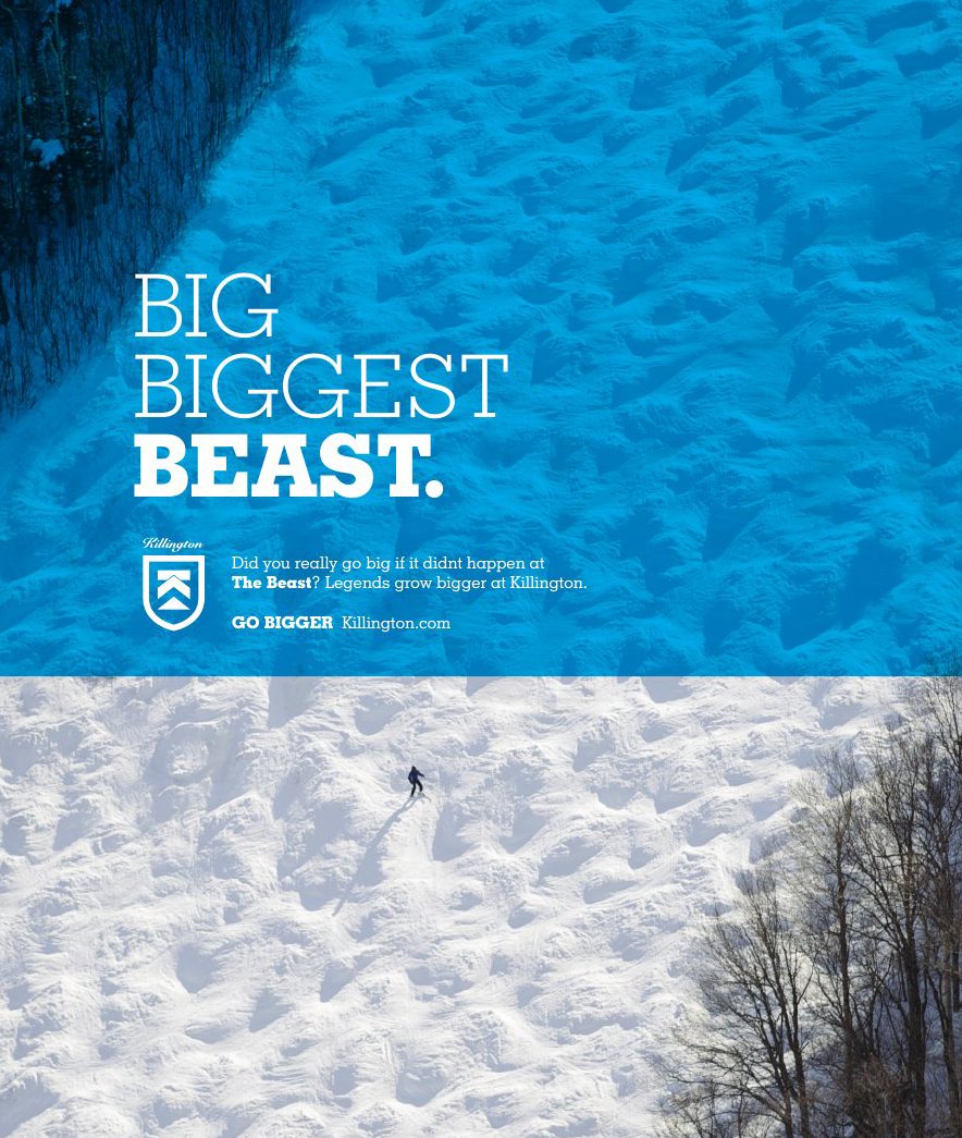 'Big. Biggest. Beast. — Go Biggest.' — The Beast is Bigger campaign