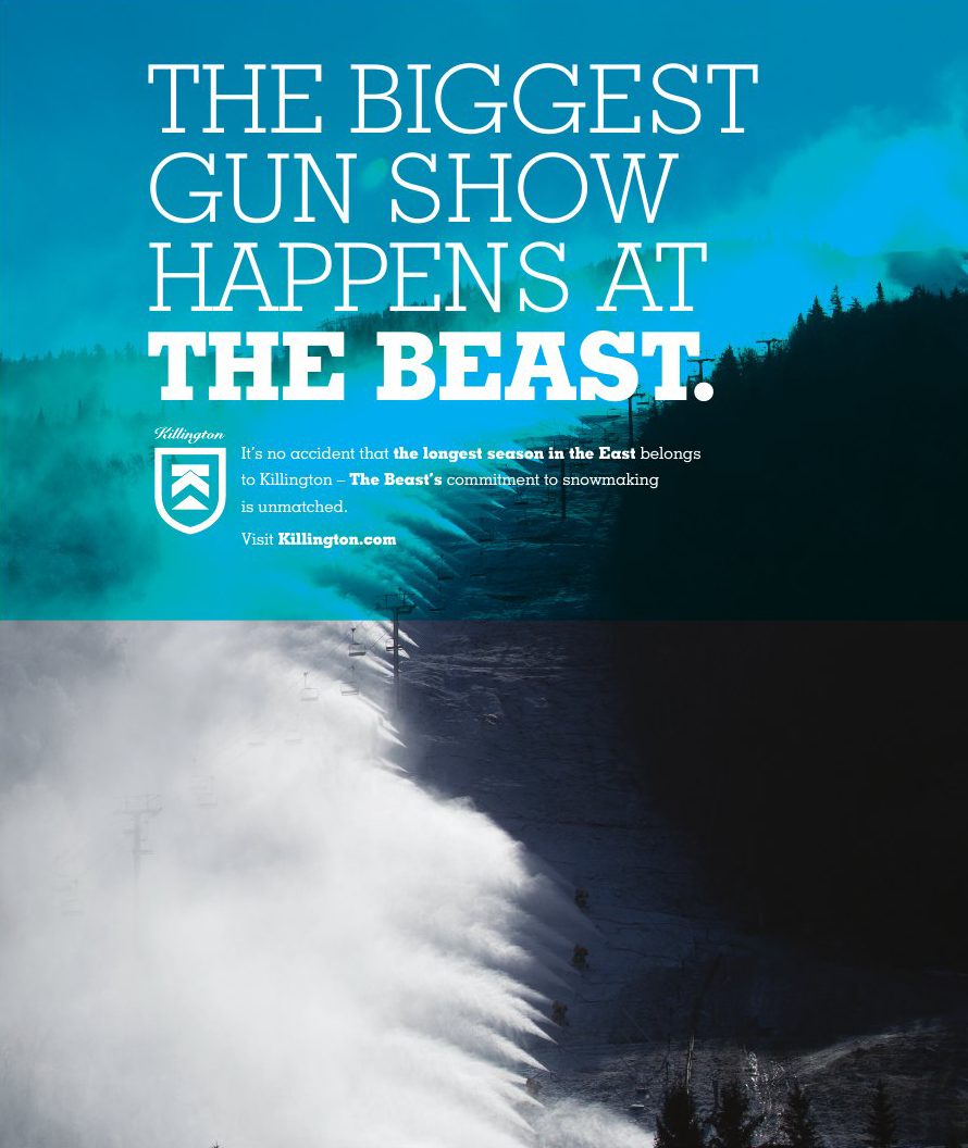 'The biggest gun show happens at the Beast.' — snowmaking operations