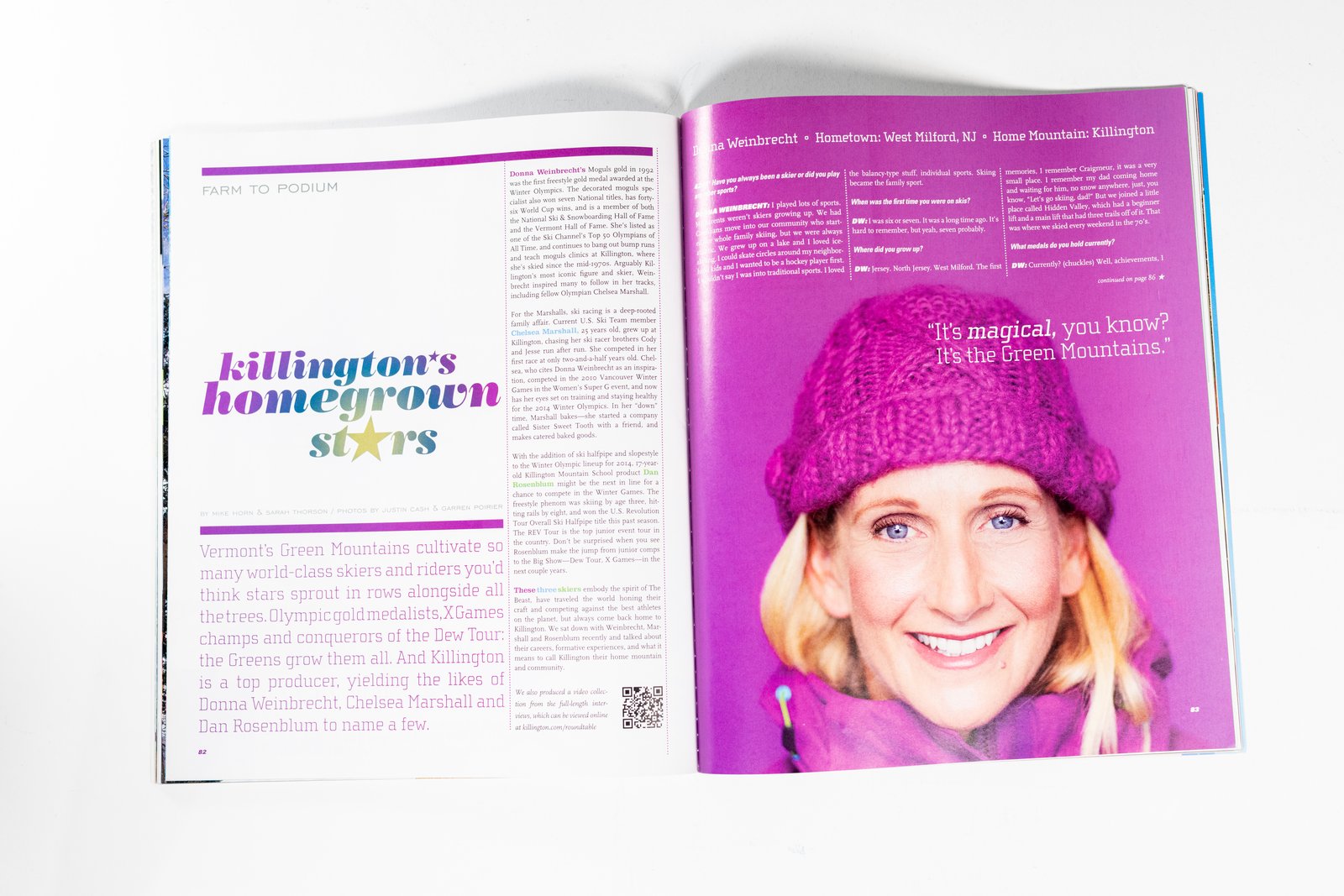 4241 Magazine spread — Killington's homegrown stars