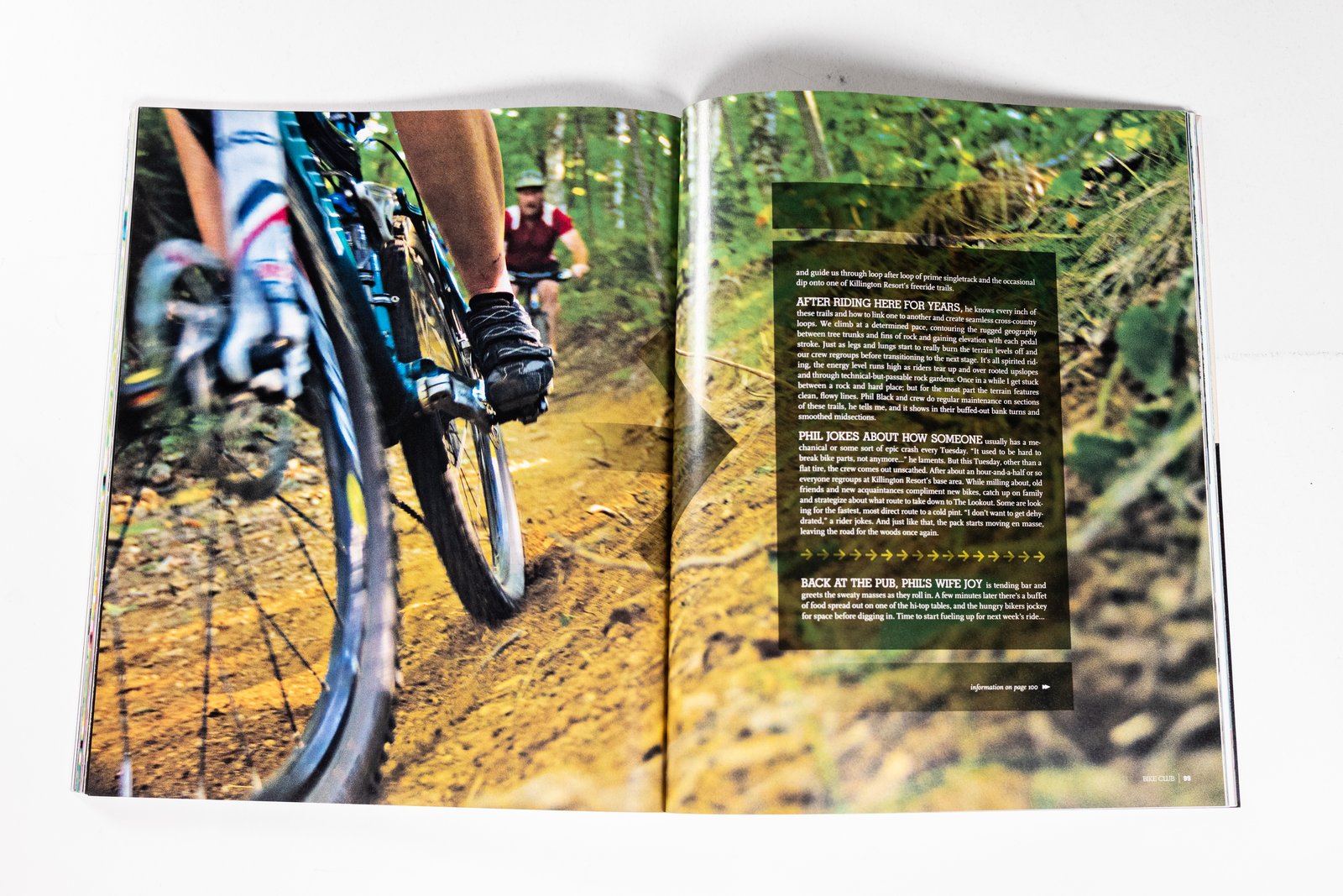 4241 Magazine spread — mountain biking