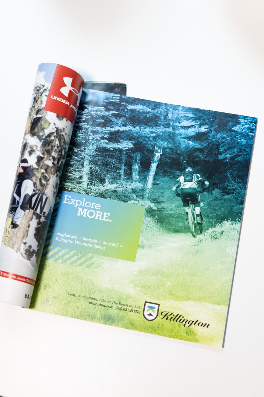 'Explore MORE.' — Killington MORE campaign, summer mountain biking