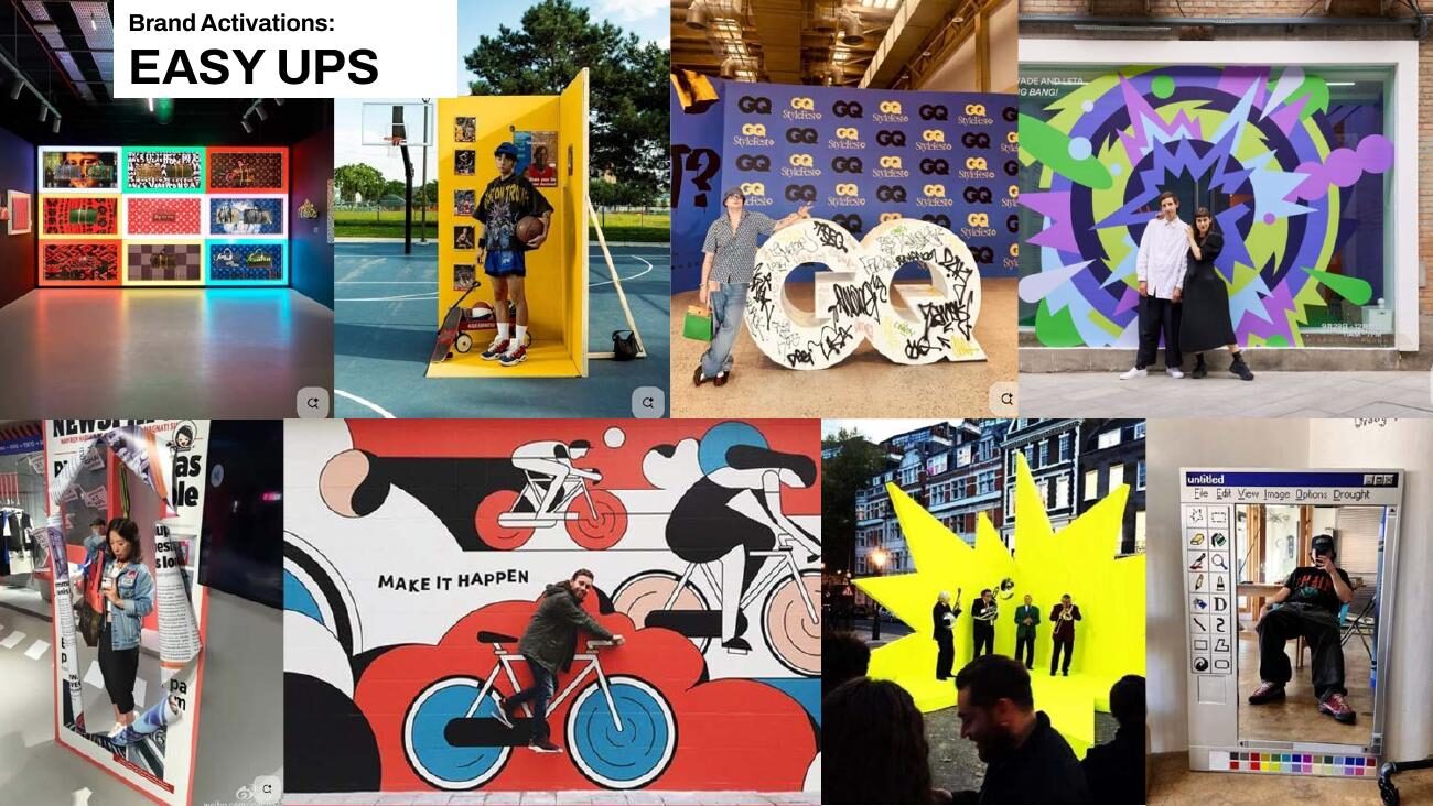 Brand activation concept — easy-ups