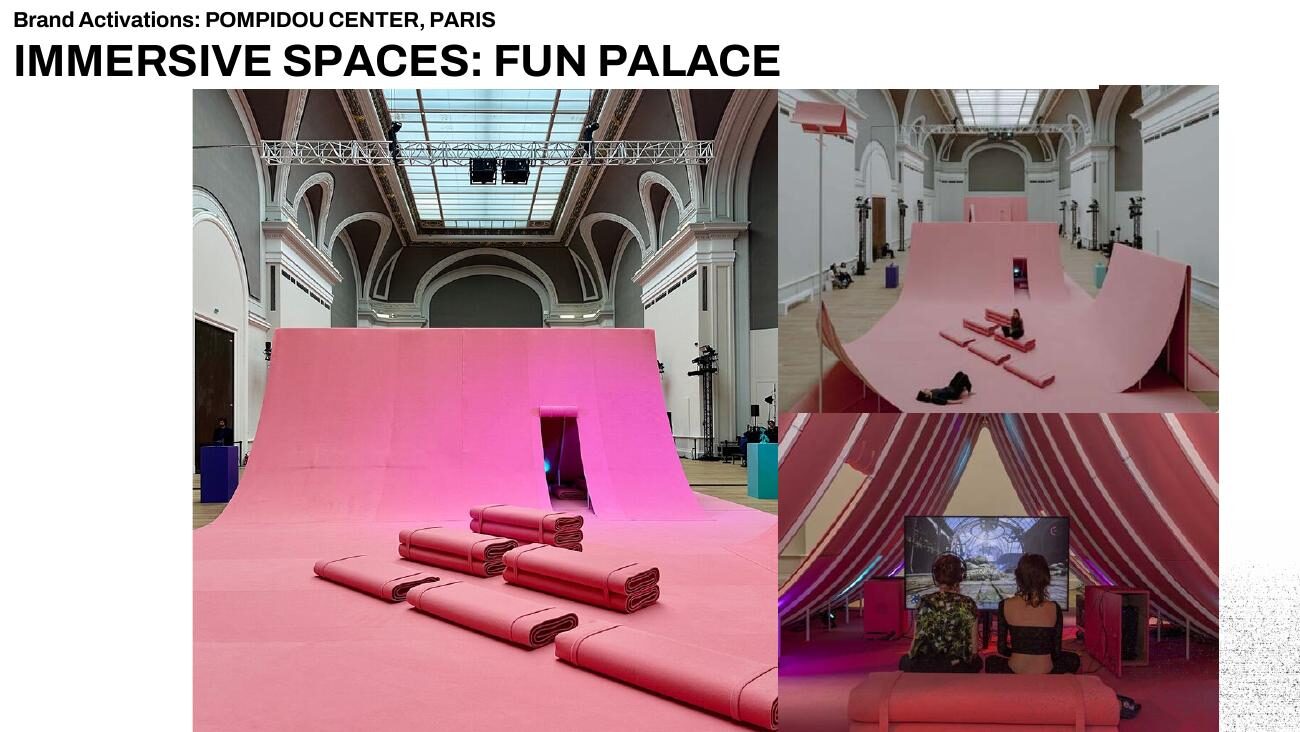 Brand activation concept — the Fun Palace immersive space