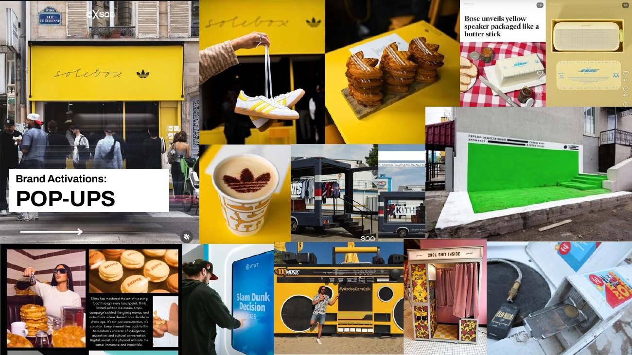 Brand activation concept — pop-ups