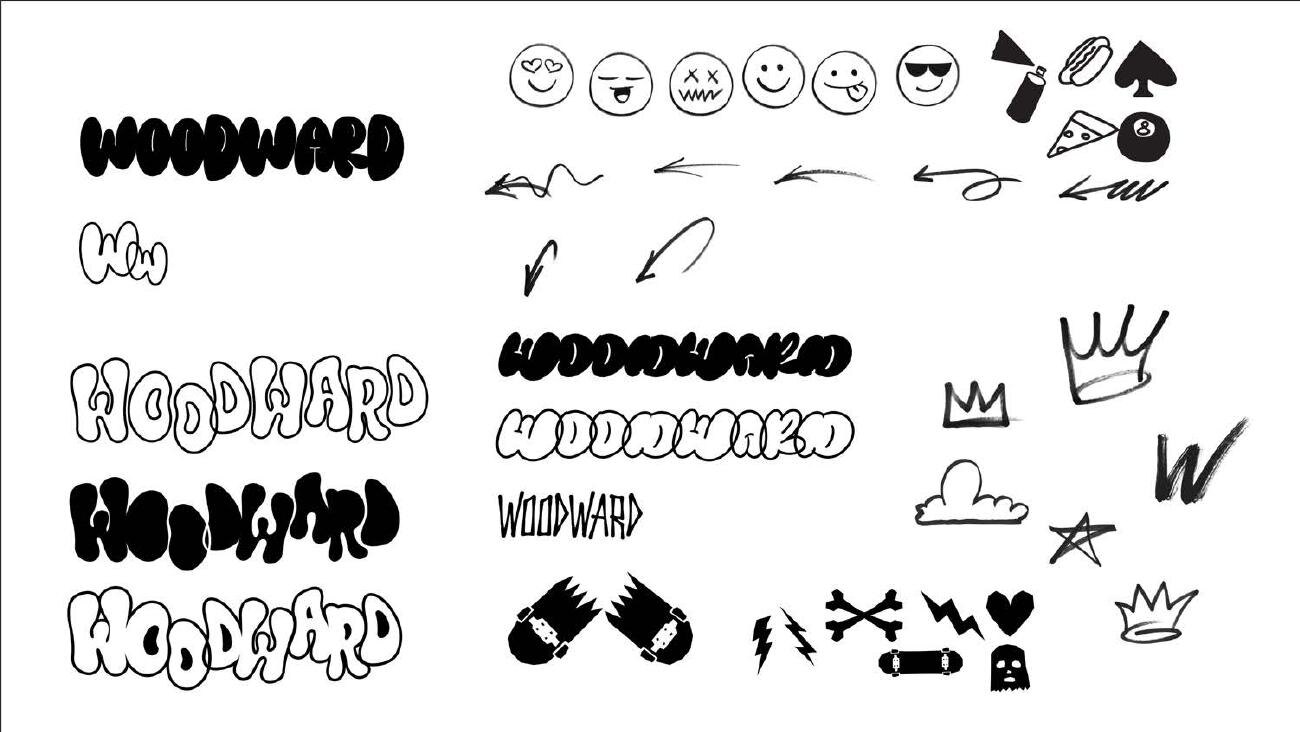 Woodward wordmark explorations
